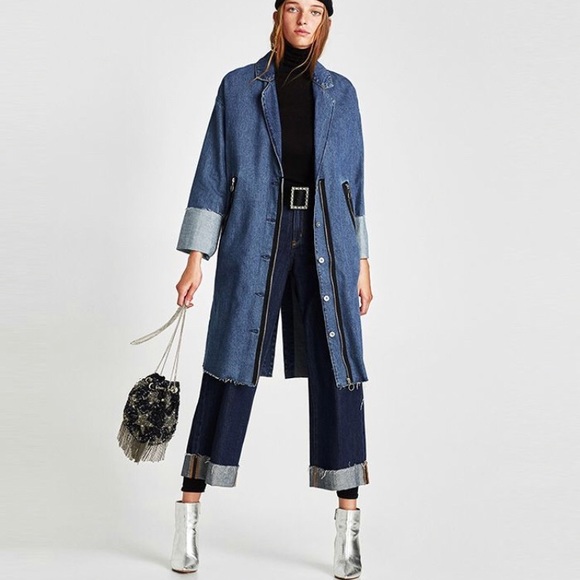 zara jeans coat